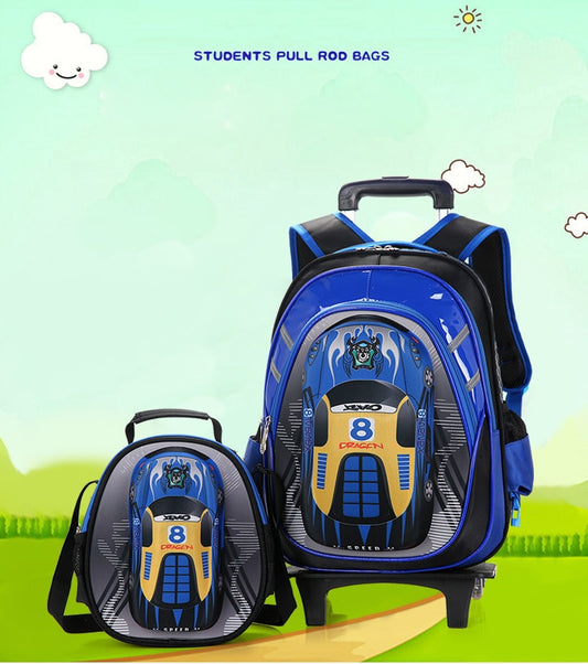The New Men's Detachable Trolley Schoolbag Reduces The Burden