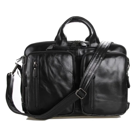 Men's Multi-functional First-layer Imported Leather Bag