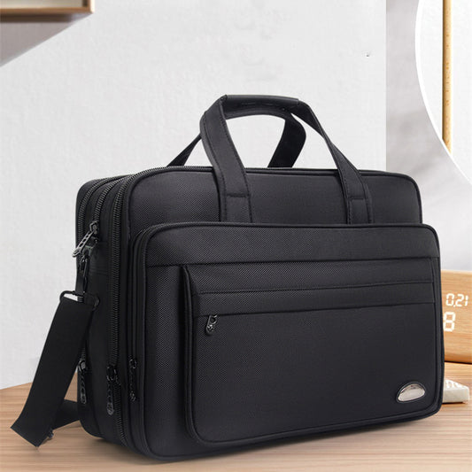 Large Capacity Briefcase Men's Business Canvas Portable
