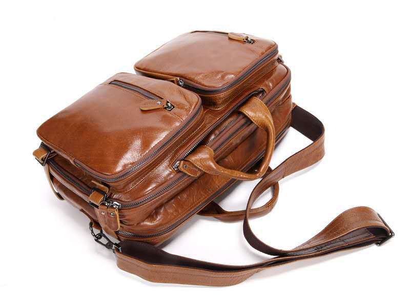 Men's Multi-functional First-layer Imported Leather Bag